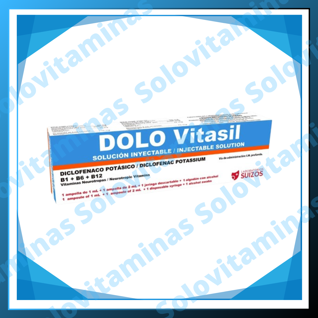 DOLO-VITASIL Injectable Solution - 75mg Diclofenac & Vitamins
