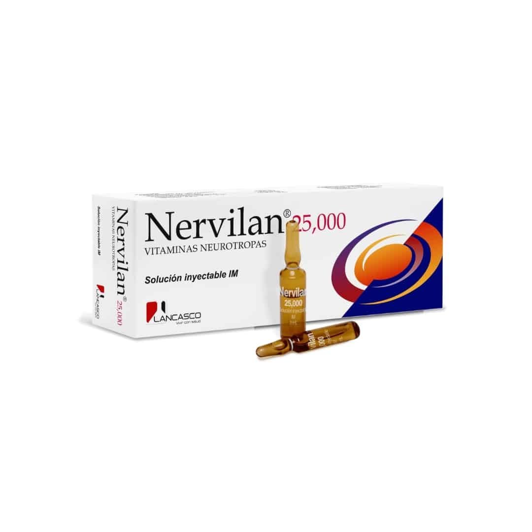 NERVILAN 25,000 Injectable Tripack - 3 Ampoules